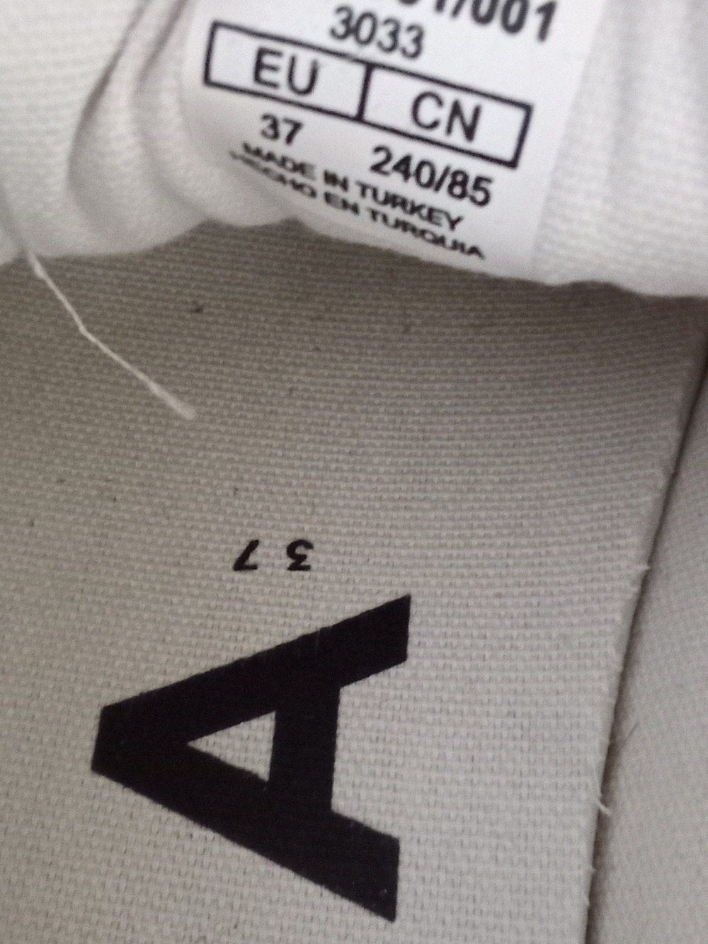 White Canvas Sneaker with Black Logo